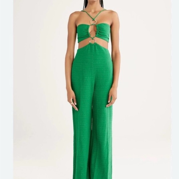 NWT Rumer Amoura Jumpsuit In Green - Picture 3 of 9